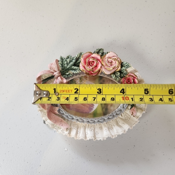 Vintage Picture Frames Lot Ceramic Cottagecore Victorian Coquette Ornate 1990s - Picture 10 of 11